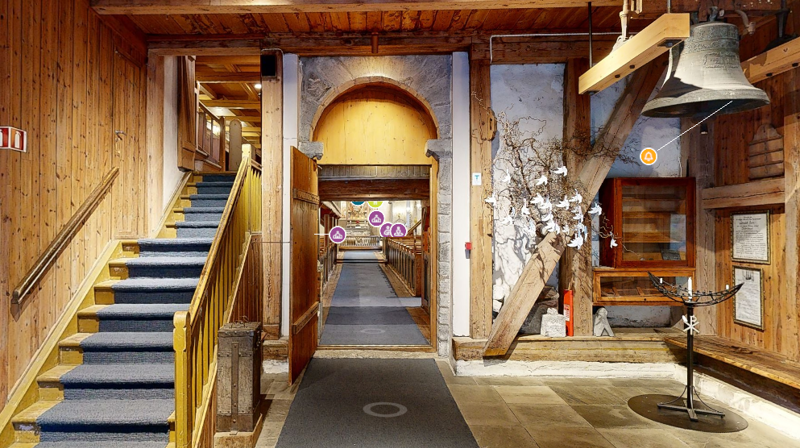 Virtuell omvisning i Fjære kirke