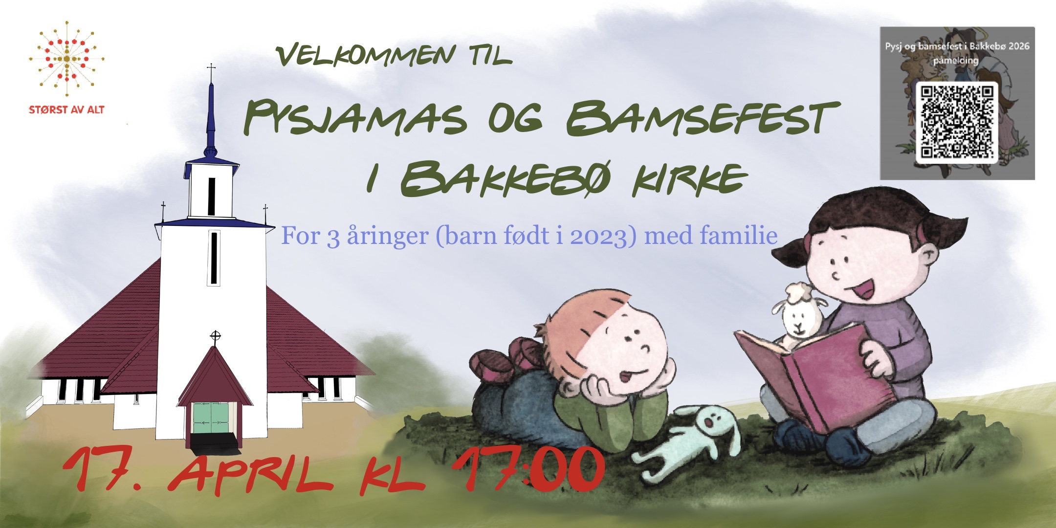 Pysj og bamsefest for 3 åringene med familie