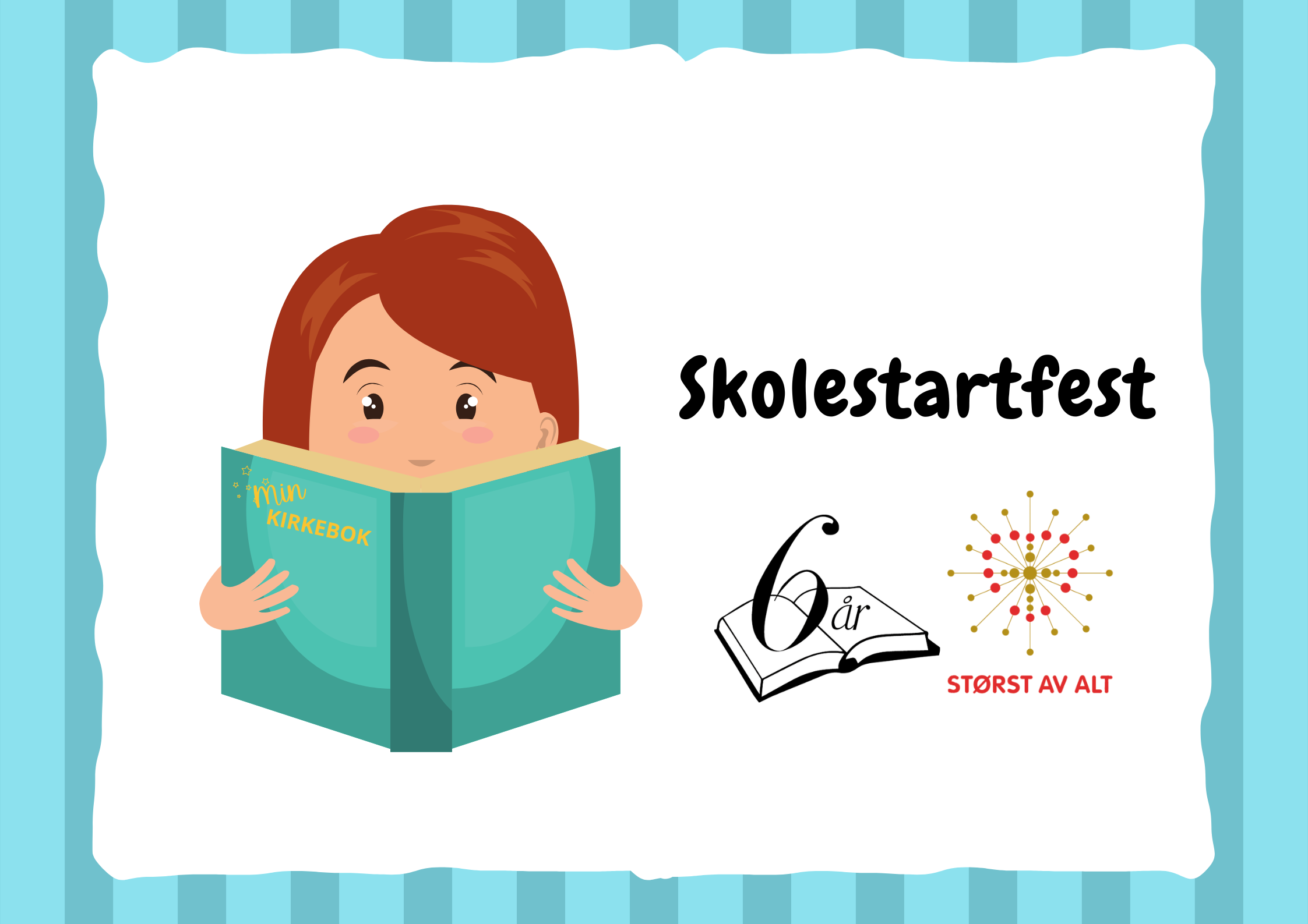 Skolestartfest med utdeling av 6-årsbok