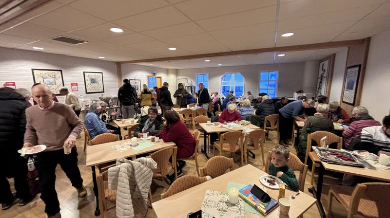 Lokaler lånes ut gratis til lag, foreninger og grupper. Her fra Damekorets basar høsten 2025