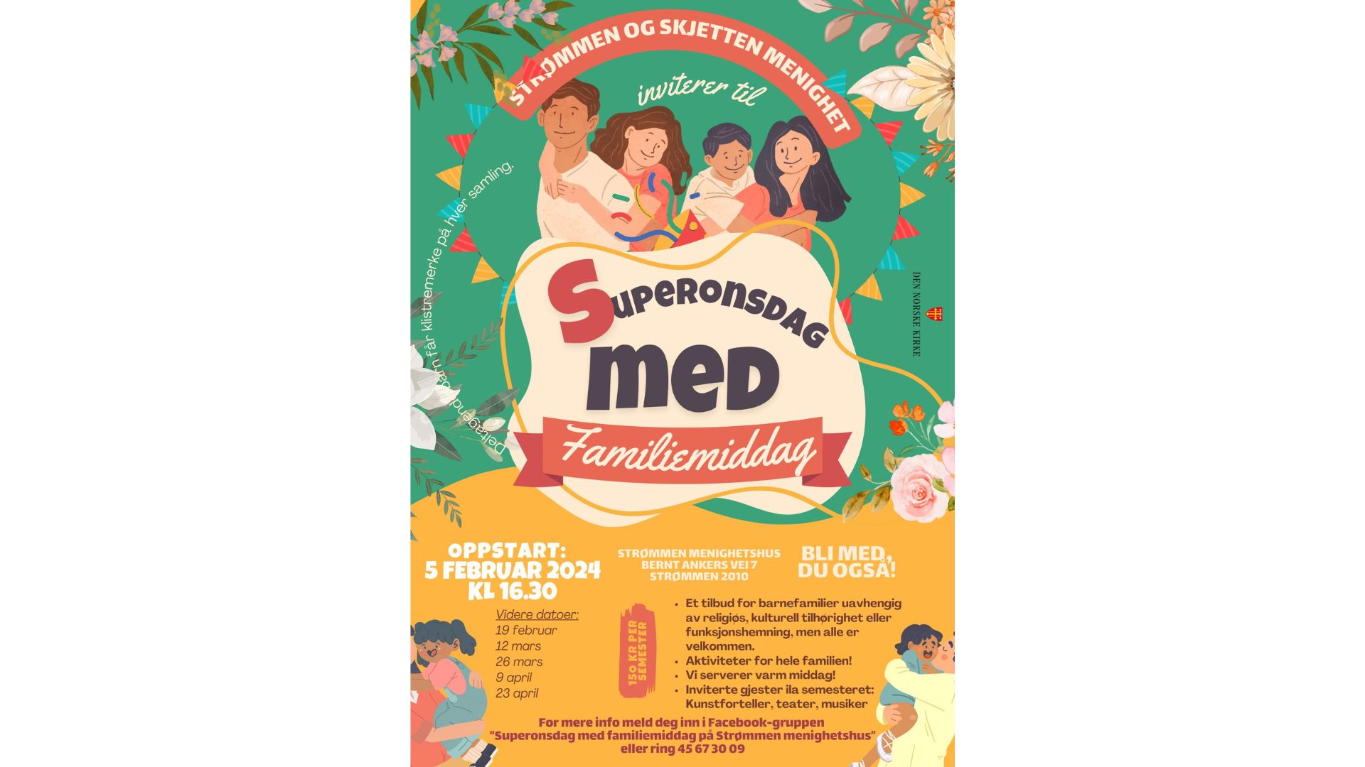 Superonsdag med familiemiddag