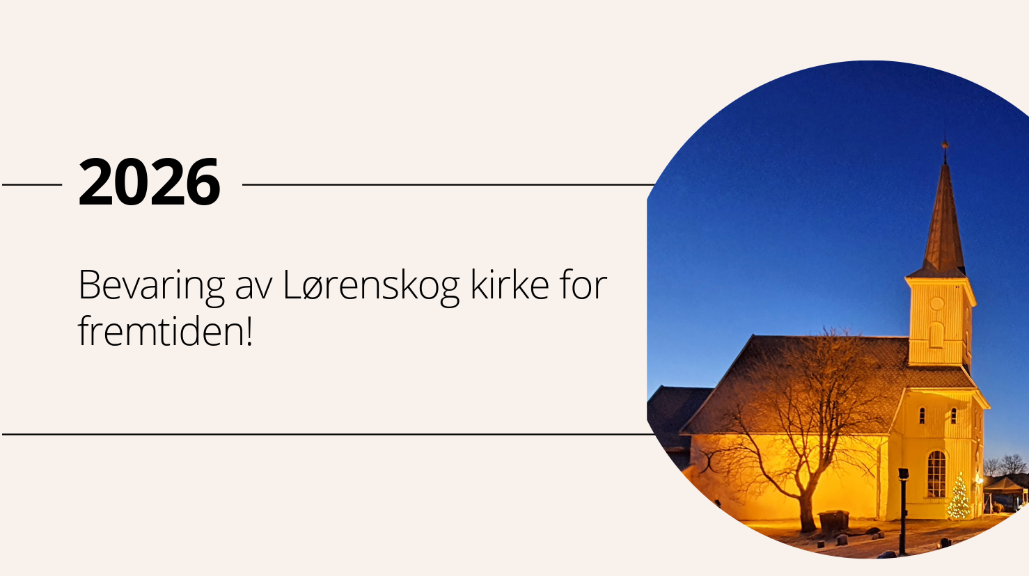 885 000 kroner til omfattende forprosjekt for vurdering av Lørenskog kirkes tilstand