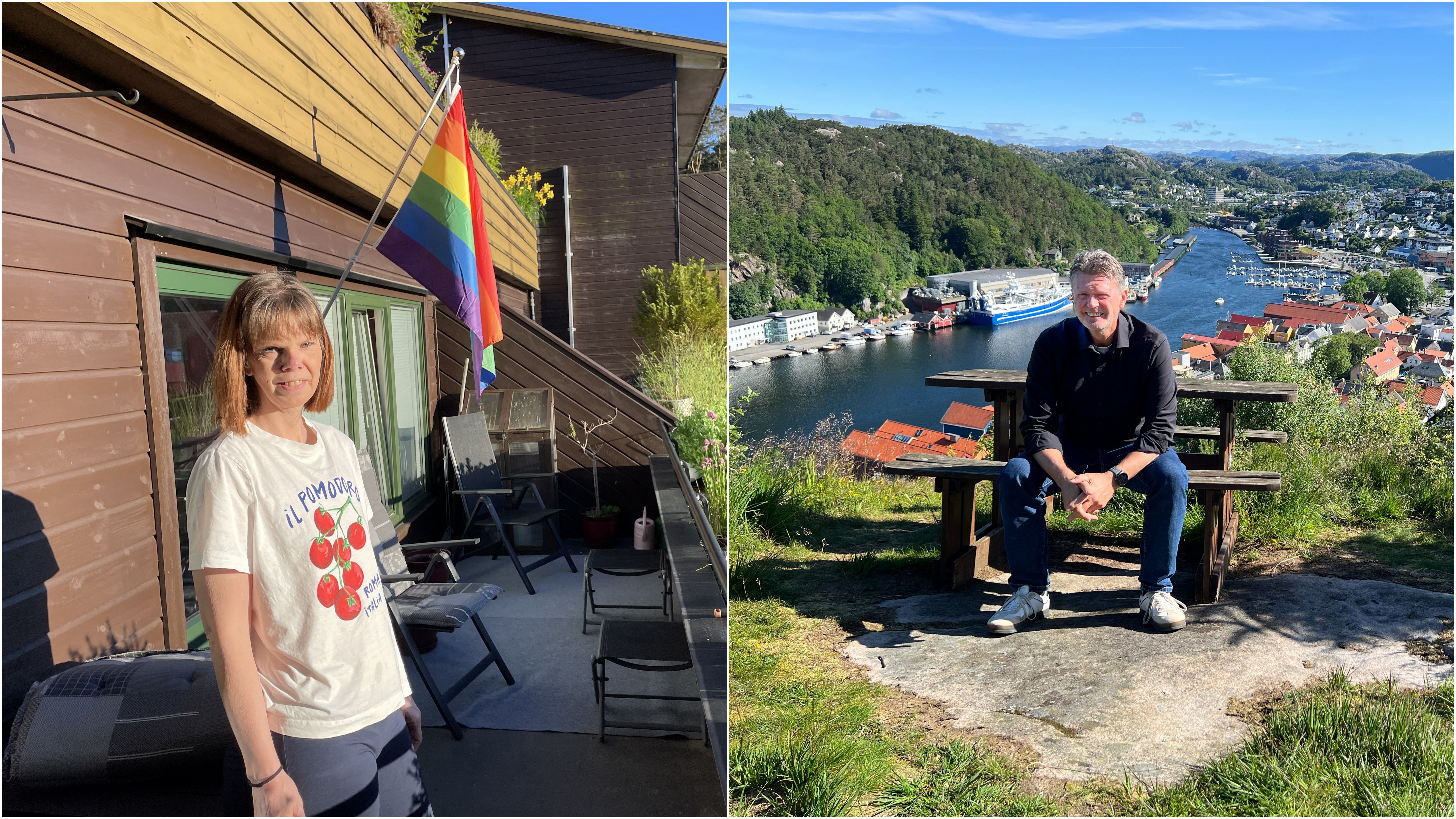 Sommerprat med diakonarbeider Annette Skau-Solbakken og kirkeverge Gøran Byberg. 