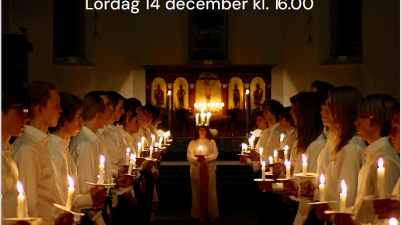 Svensk Luciafeiring i Ilen kirke 14.desember kl. 16.00