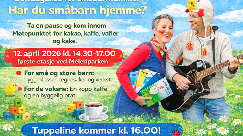 Søndagskos for småbarnsfamilier, med Tuppelinebesøk