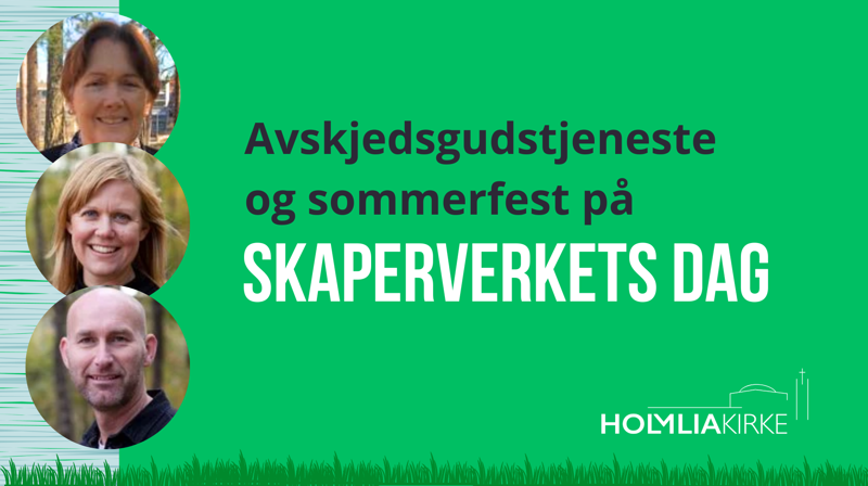 Avskjedsgudstjeneste søndag 16. juni kl. 11