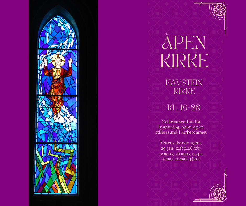 Åpen kirke våren 2026