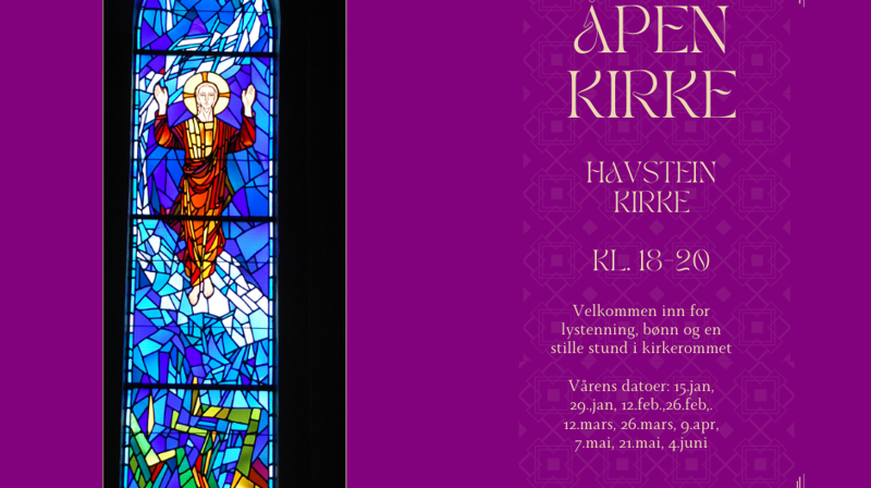 Åpen kirke våren 2026