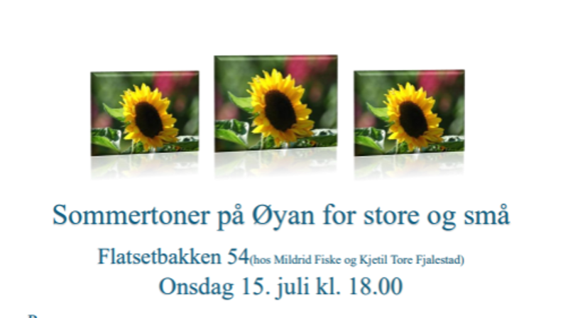 Sommertoner på Øyan for store og små
