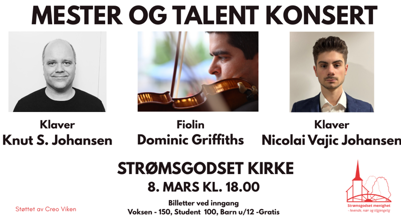 Mester og talent konsert 8. mars