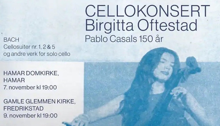 Den 9. november gjester cellisten Birgitta Elisa Oftestad Gamle Glemmen kirke