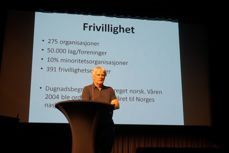 Frode Kyvåg har mange års erfaring med å drive frivillig arbeid. Han delte tips og råd. 