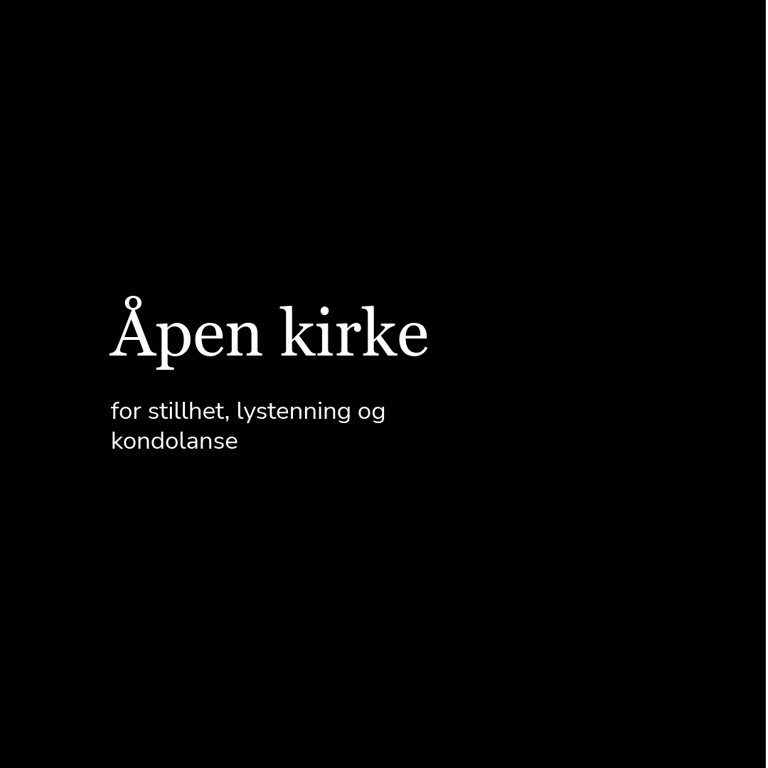 Åpne kirker søndag