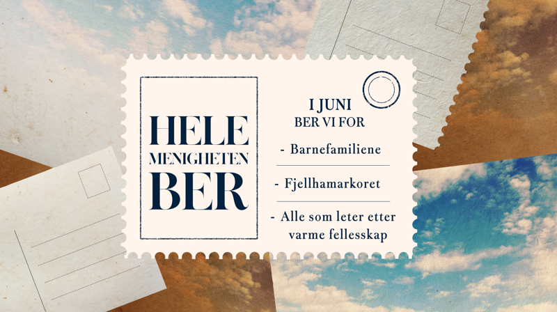 Hele menigheten ber