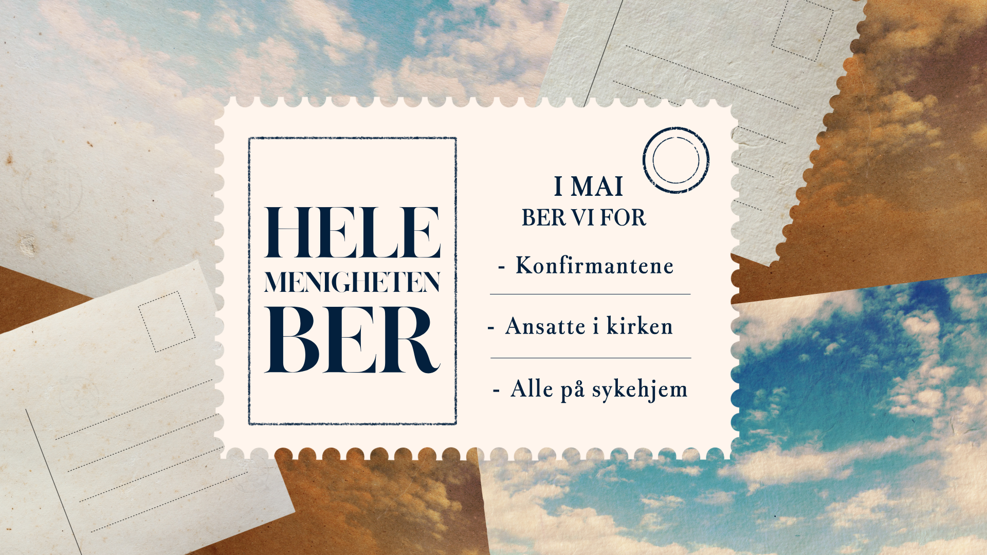 Hele menigheten ber