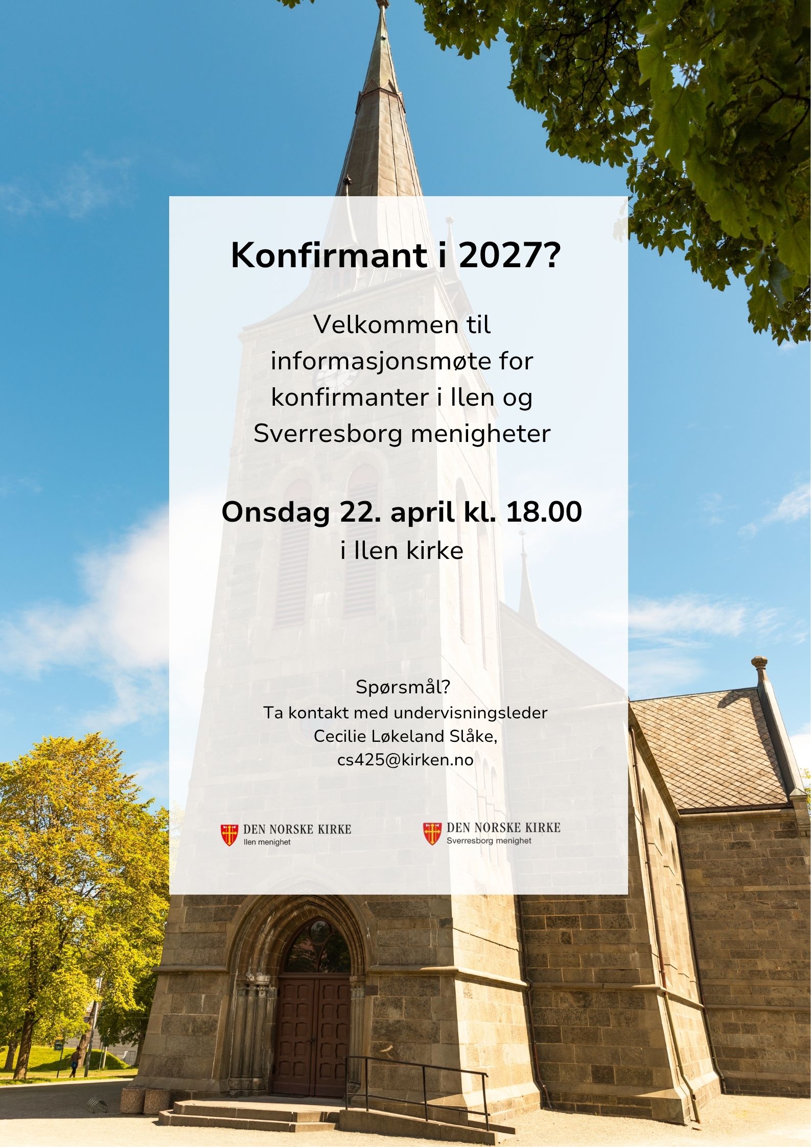 Informasjonsmøte for konfirmasjon 2027