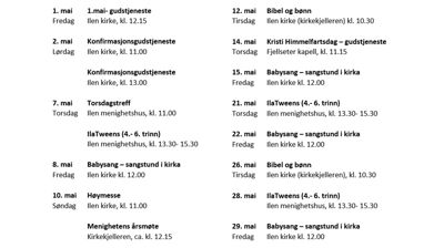 Mai i Ilen menighet