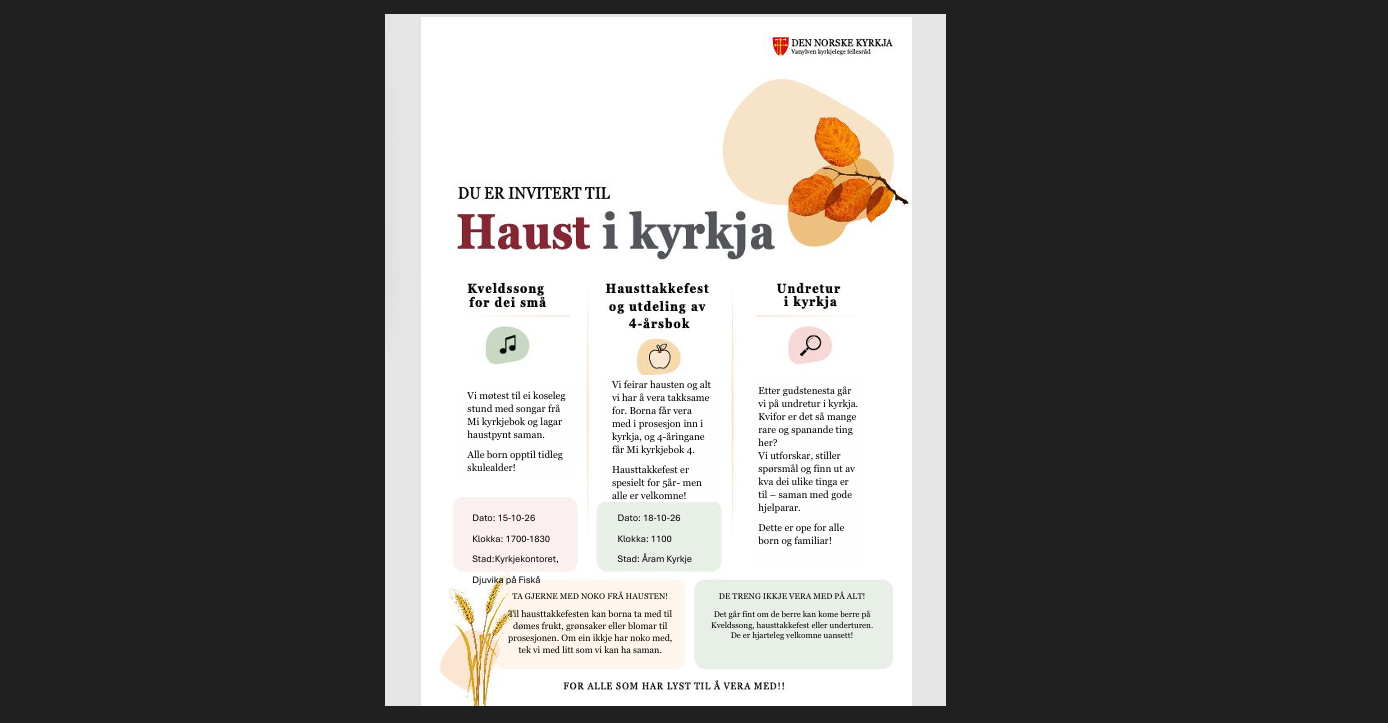 komande aktivitetar 2026