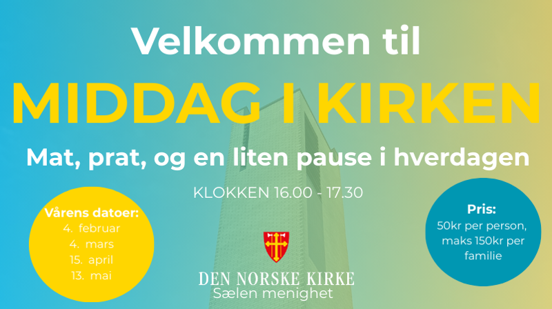 Velkommen til MIDDAG I KIRKEN!