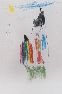 Et bilde som inneholder kunst, Barnekunst, tegning, sketch

KI-generert innhold kan v&aelig;re feil.