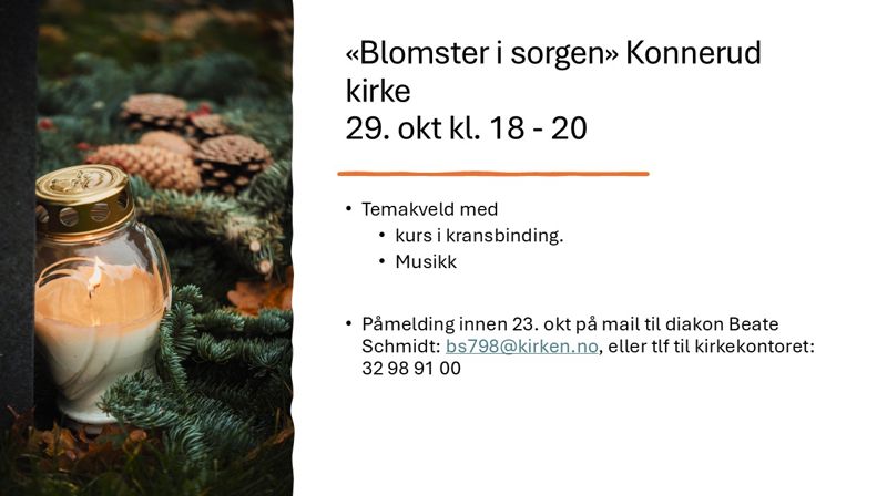 Blomster i sorgen 29. okt