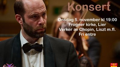 Velkommen til klassisk konsert 5. november kl. 19:00 i Frogner kirke