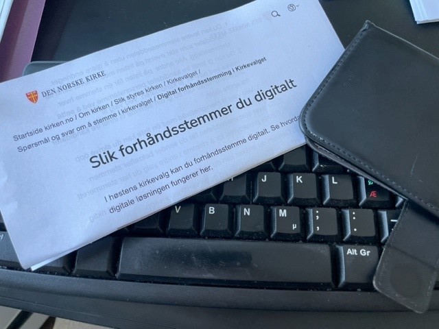 Digital forh&#229;ndsstemming til Kirkevalget 2023