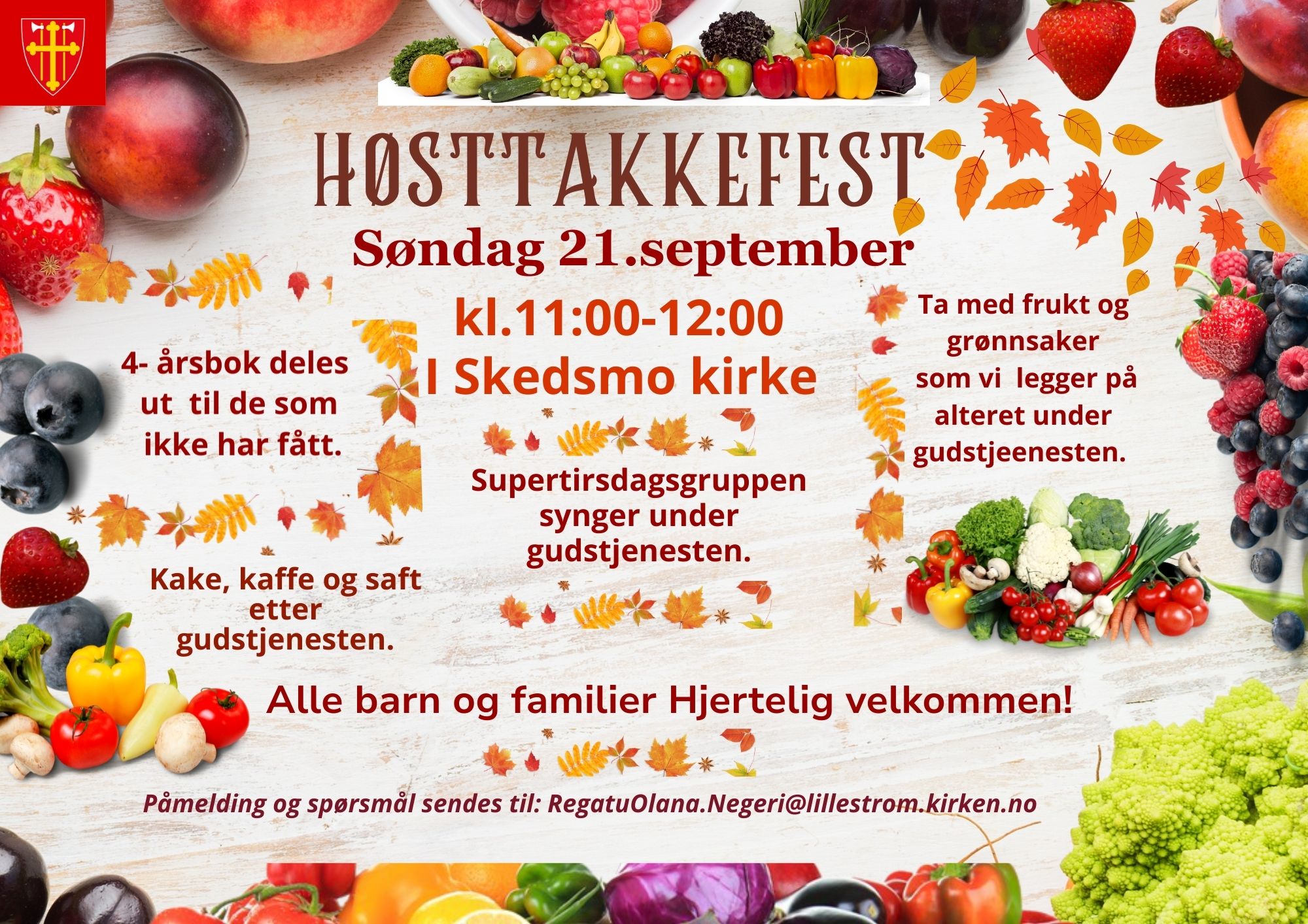 Høsttakkefest i Skedsmo kirke!