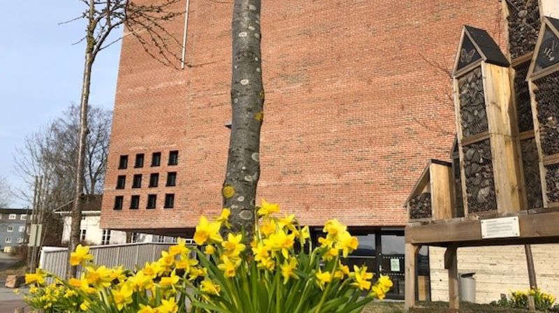 Teglen med påskelijer - Foto: E.M.Blaasvær