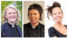 Tre kandidatar til å verte biskop i Bjørgvin: Kjersti Gautestad Norheim (foto Gyrid Cecilie Nygaard), Ragnhild Jepsen (foto privat) og Sunniva Gylver (foto Harald Bø).