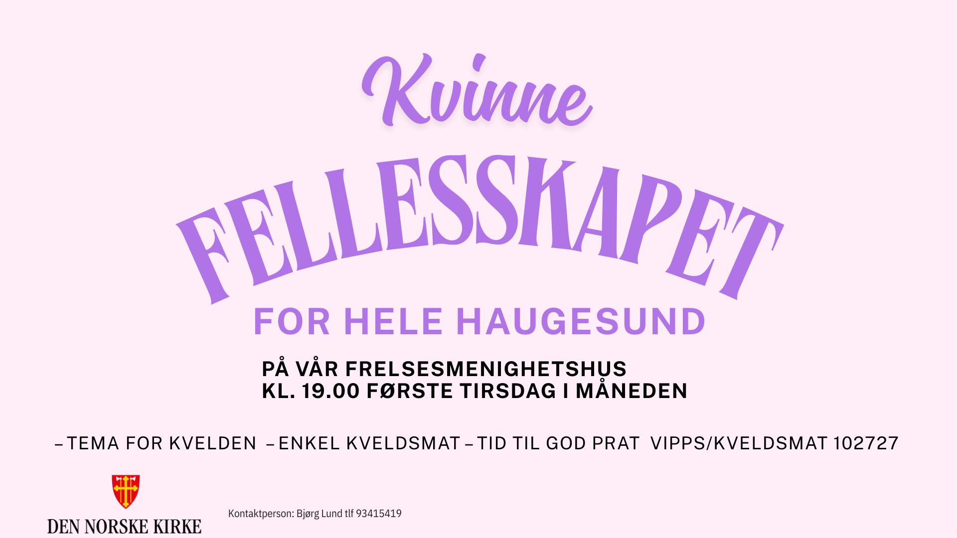 Velkommen til Kvinnefellesskapet