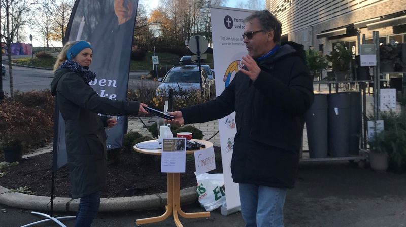 Lysutdeling på Rygge storsenter i 2024