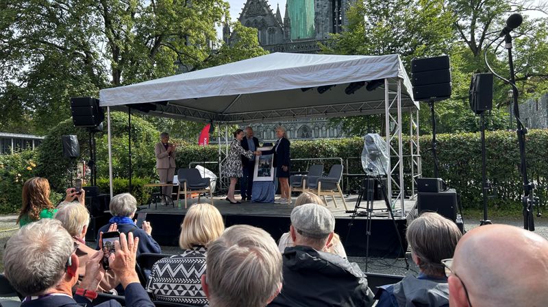 Juryen har bestått av: Biskop Herborg Finnset, leder; Agnes Sofie Gjeset, Nidaros bispedømmeråd; Øyvind Skogvold, direktør Falstadsenteret; Marit Arnstad, tidl. politiker. Foto: Tina Solbakken / Den norske kirke