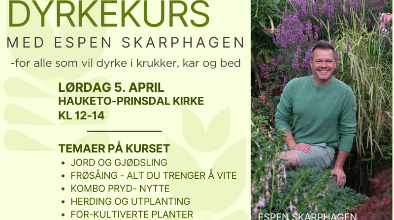 Hagekurs med Espen Skarphagen