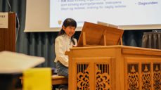 Salmesangen under Kirkemøtet har vært akkopagnert av orgelklubb-elever.