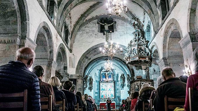 Illustrasjonsfoto fra Mariakirken i Bergen. (Foto: Magnus Skrede)