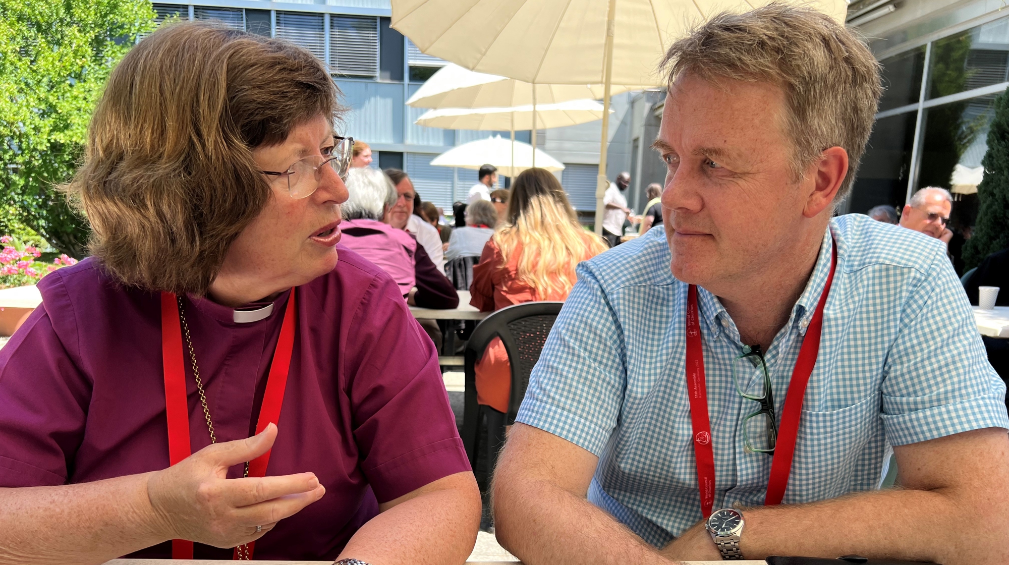 Ingeborg Midttømme og Kjetil Fretheim er Den norske kirkes medlemmer i sentralkomiteen i Kirkenes verdensråd. Foto: Kirkerådet. 