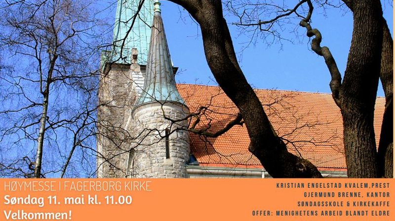 Velkommen til gudstjeneste på søndag!