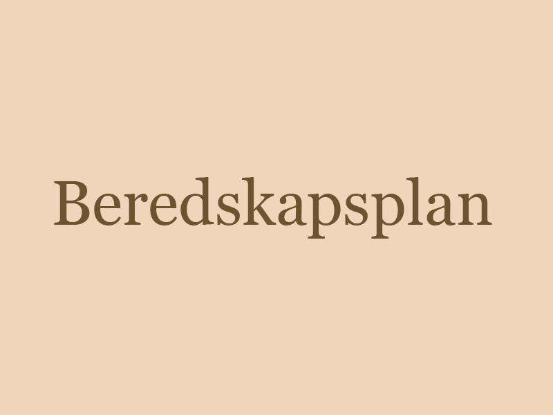 Beredskapsplan