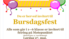 Bilde av invitasjon til bursdagsfest
