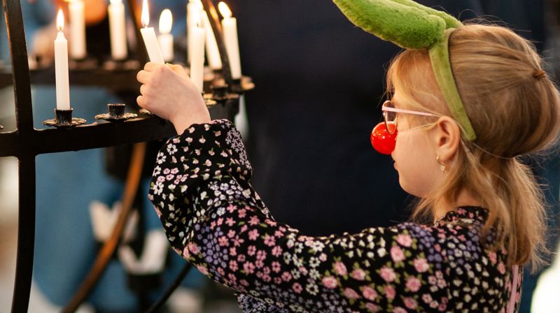 Karnevalsgudstjeneste og karnevalsverksted i Nordby