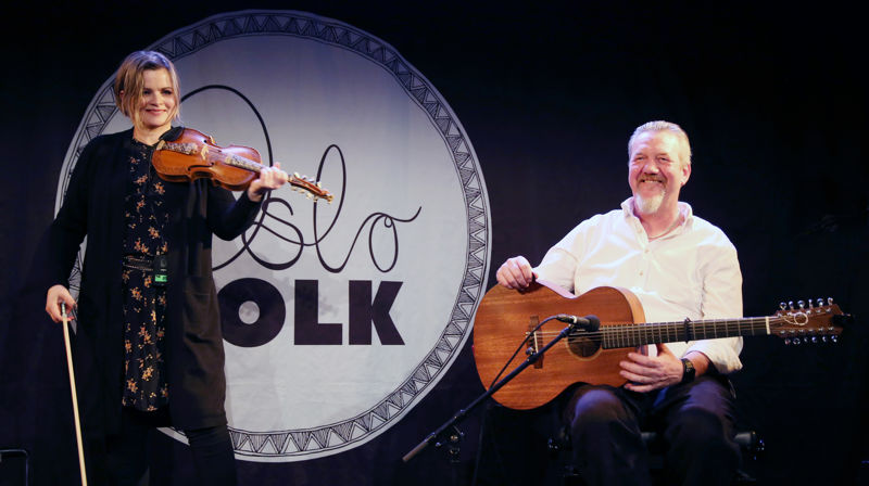 Annbjørg Lien og Roger Tallroth under Johan Halvorsen musikkfest