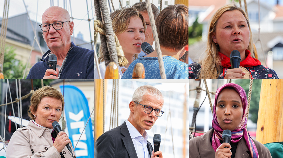 Kirken var til stede på Arendalsuka 2023 med et rikholdig samtaleprogram på Kirkeskipet Fryden. Alle foto: Den norske kirke