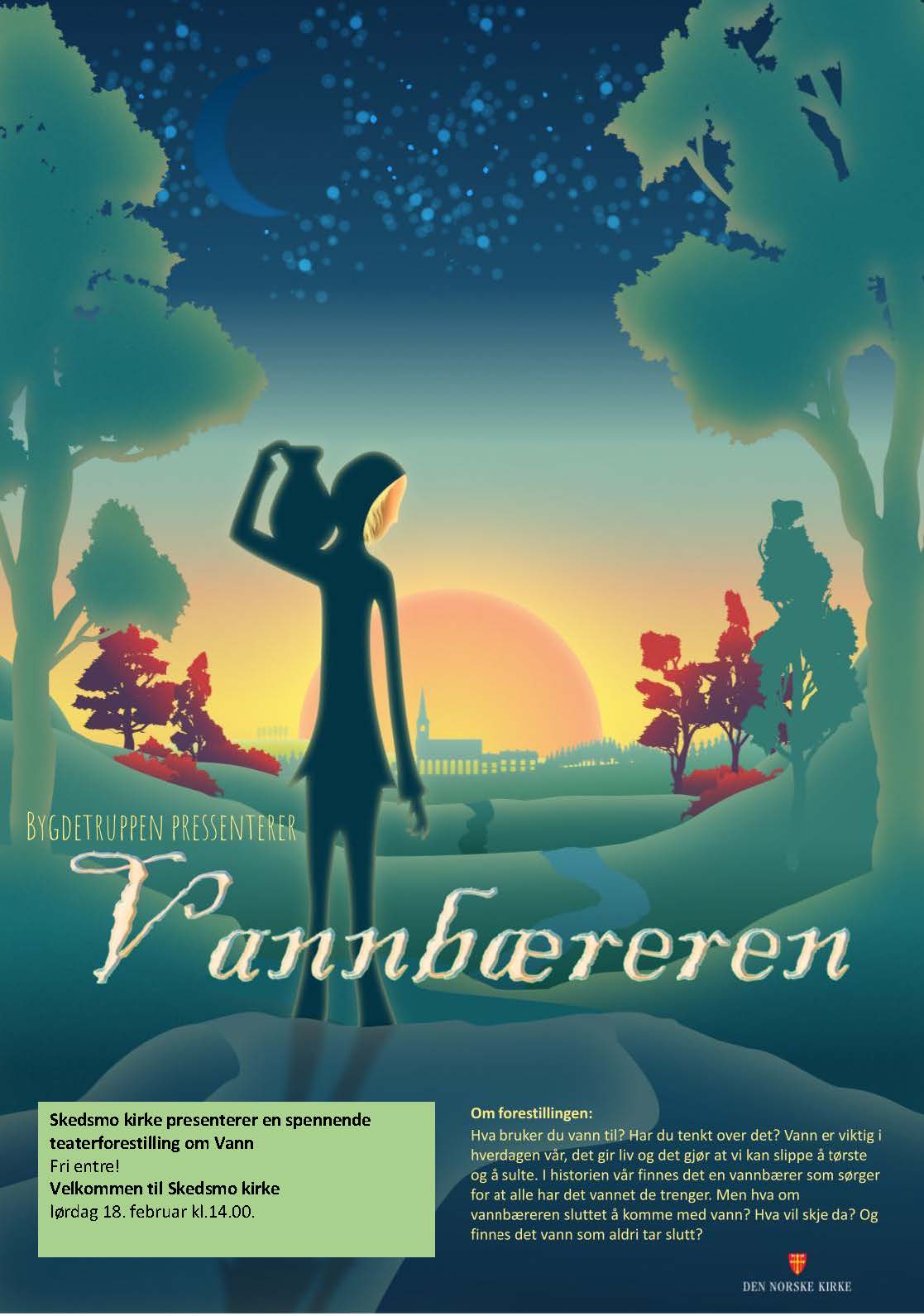 Plakat for forestillingen Vannbæreren