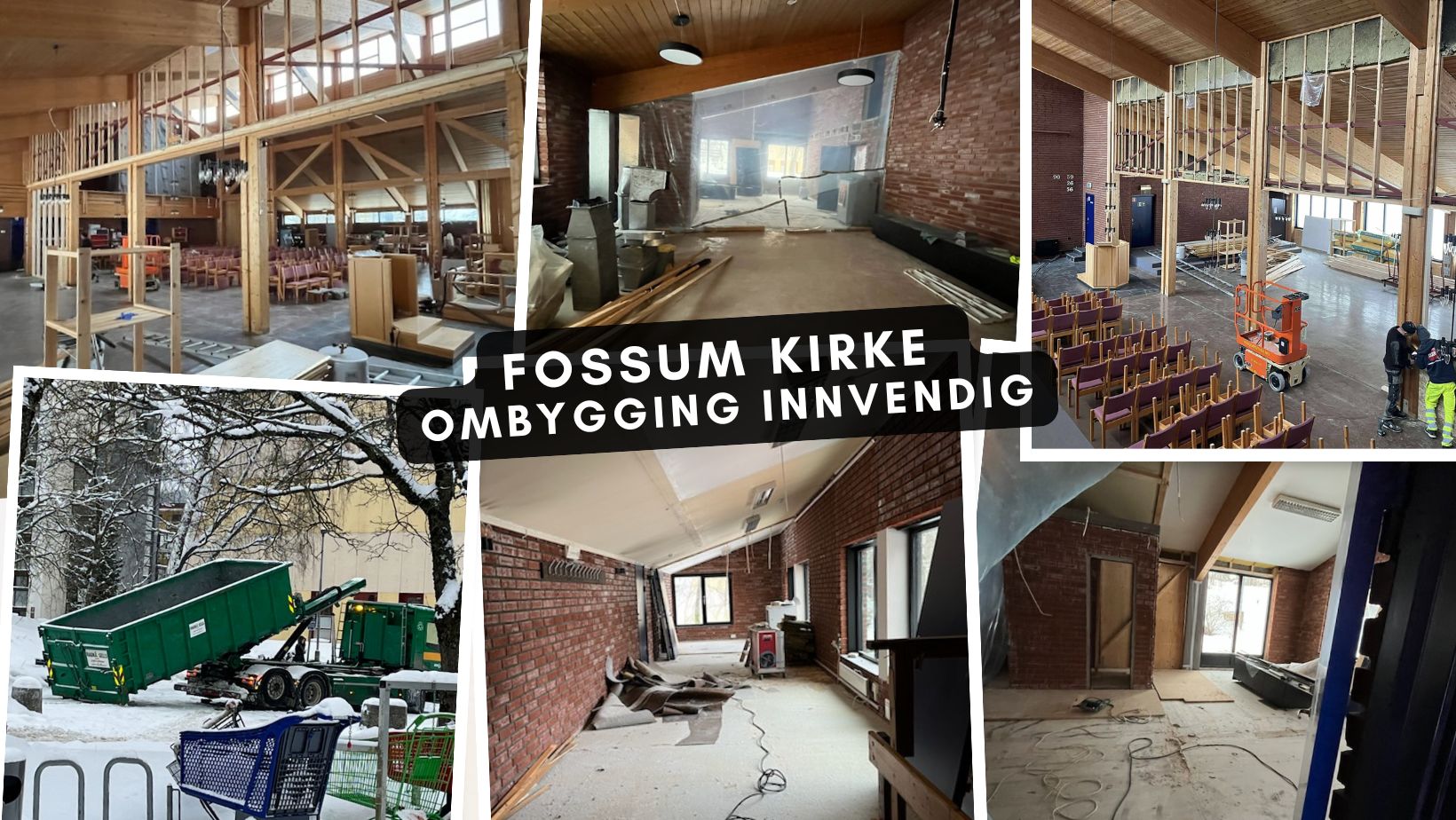 Informasjon om rehabilitering av Fossum kirke