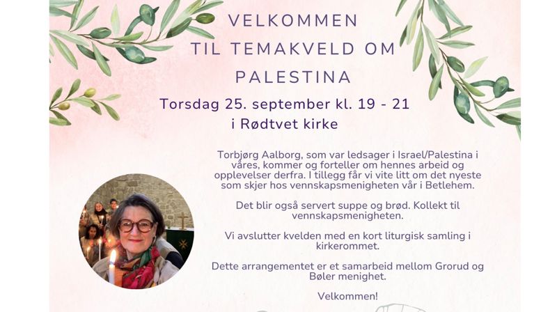 Temakveld om Palestina