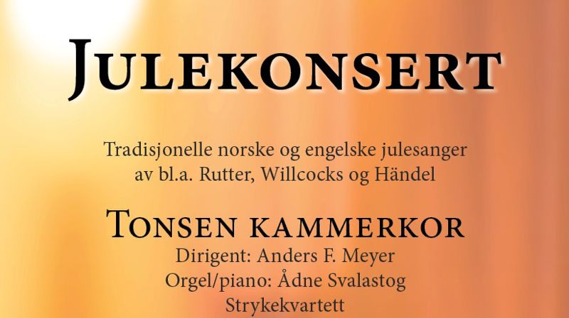 Tonsen kammerkors julekonsert