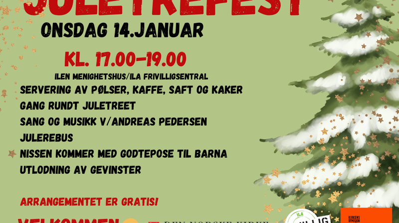 Velkommen til juletrefest 14.januar!