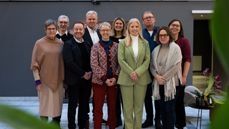 Samarbeidsrådet for diakoni i Den norske kirke. Fra venstre: Ingrid Vad Nilsen, Lasse Heimdal, Jørn Henning Theis, Tor Inge Skjøtskift, Ingunn Moser, Hege Farnes Hildrum, Trine Stensen, Steinar Eraker, Lise Tørnby, Marianne Brekken (foto: Den norske kirke).