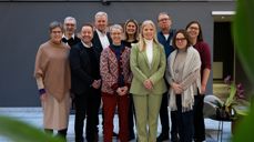 Samarbeidsrådet for diakoni i Den norske kirke. Fra venstre: Ingrid Vad Nilsen, Lasse Heimdal, Jørn Henning Theis, Tor Inge Skjøtskift, Ingunn Moser, Hege Farnes Hildrum, Trine Stensen, Steinar Eraker, Lise Tørnby, Marianne Brekken (foto: Den norske kirke).